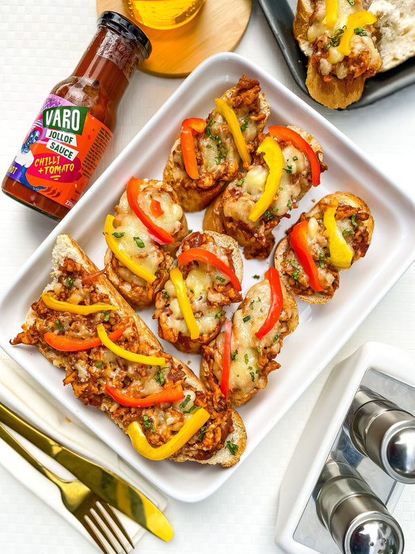 How to Make Jollof Chicken Baguette Melt with Varo Jollof Sauce