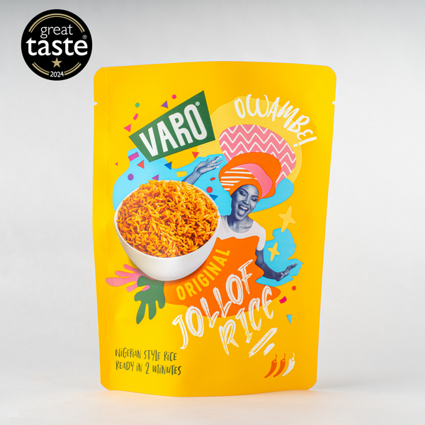Award-Winning Mild Jollof Rice – 6 x 250g Packs, Ready in 2 Minutes