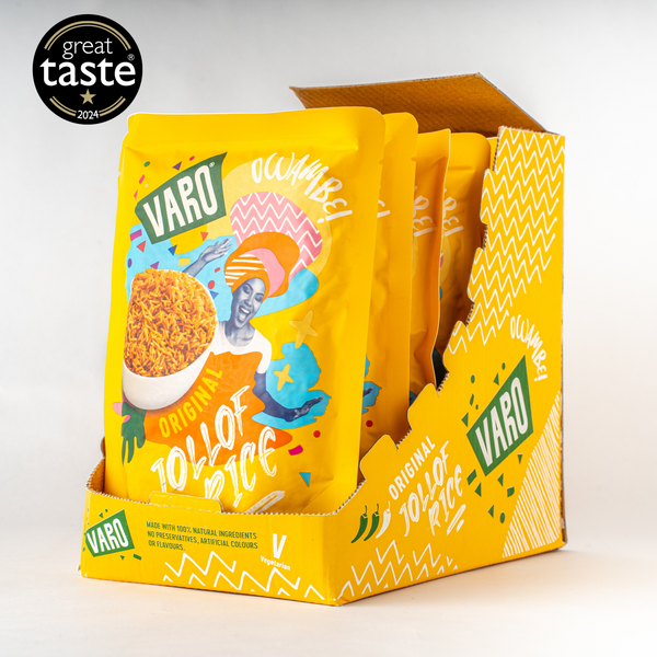 Award-Winning Mild Jollof Rice – 6 x 250g Packs, Ready in 2 Minutes