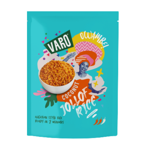 Creamy Coconut Jollof Rice – 6 x 250g Packs, Ready in 2 Minutes