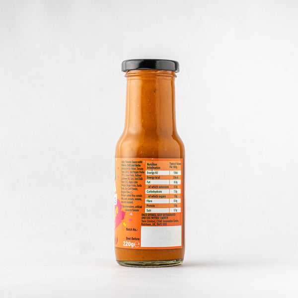 Varo Jollof Sauce – Chilli and Tomato Hot Sauce – 220g Bottle