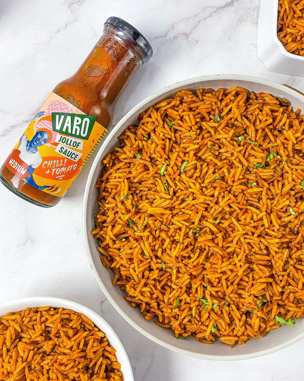 Jollof Rice Made from Varo Jollof Sauce
