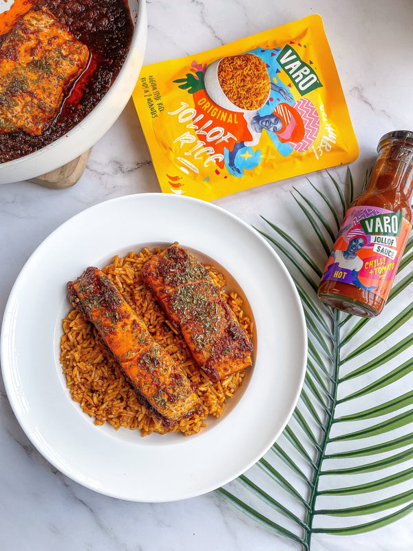 How to make Salmon Sauce with Varo Jollof Sauce