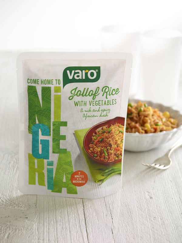 Nutritious Vegetable Jollof Rice – 6-Pack, Ready in 2 Minutes