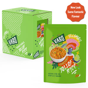 Nutritious Vegetable Jollof Rice – 6 x 250g Packs, Ready in 2 Minutes - Varofoods
