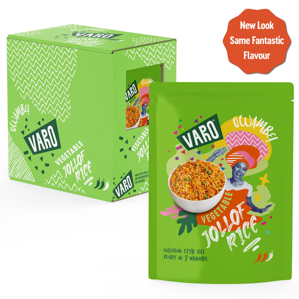 Nutritious Vegetable Jollof Rice – 6 x 250g Packs, Ready in 2 Minutes